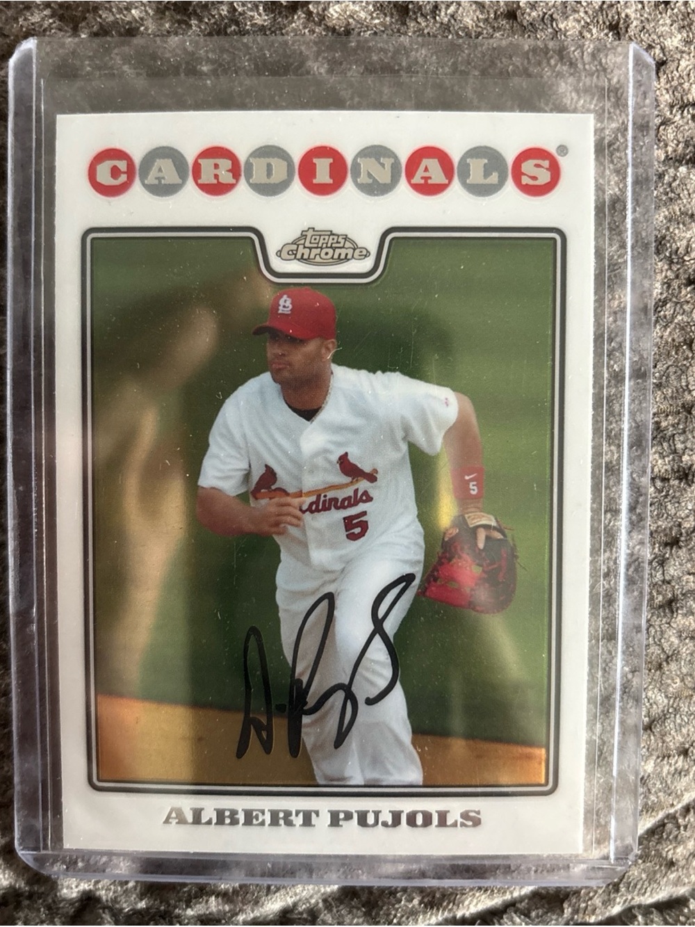 Topps Chrome Albert Pujols HOF 2008 Card #131